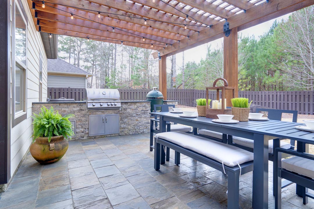 Custom Outdoor Kitchen construction